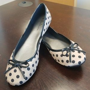 Kelly & Katie Polka Dot Nude / Beige Ballet Flats